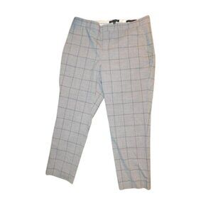 Banana Republic Size 12  STRETCH Plaid Avery Pants Work Career